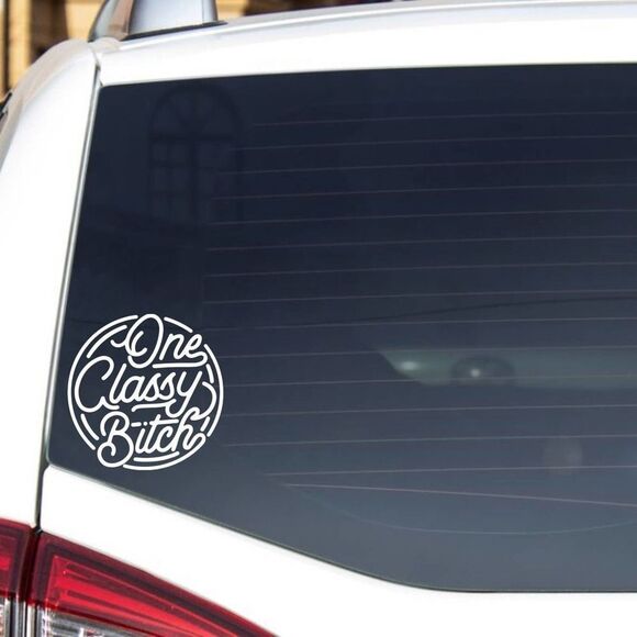 One Classy Lady Vinyl Decal - Picture 1 of 5